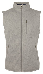 Southern Tide Men's Samson Peak Sweater Fleece Vest Steel Grey Small